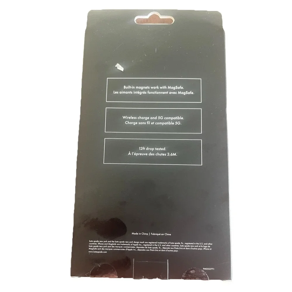 KATE SPADE Protective Case Magsafe For IPHONE 16 PRO MAX Good Black‎ Leopard